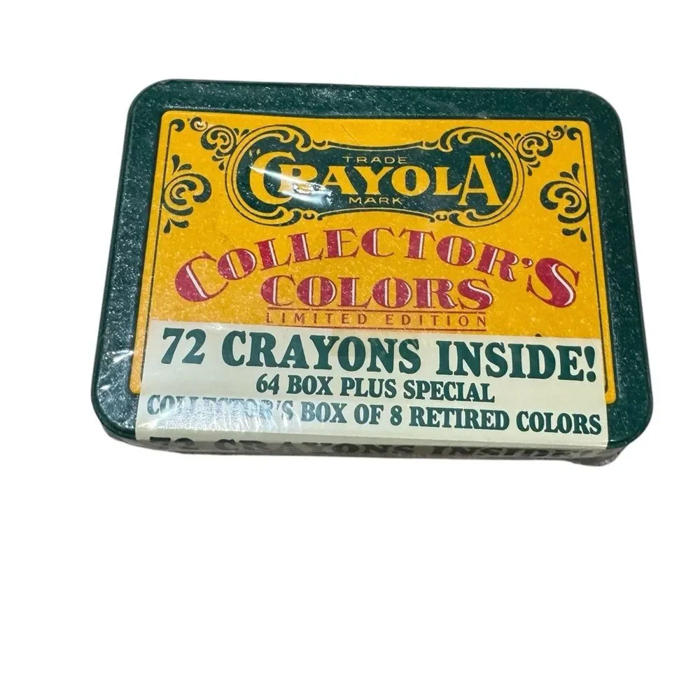 Vintage Crayola Crayons Limited Edition Collectors Tin with 72 Crayons NEW